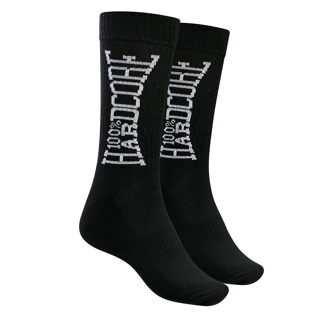 100% Hardcore Sport Socks Black - GABBERPLANET