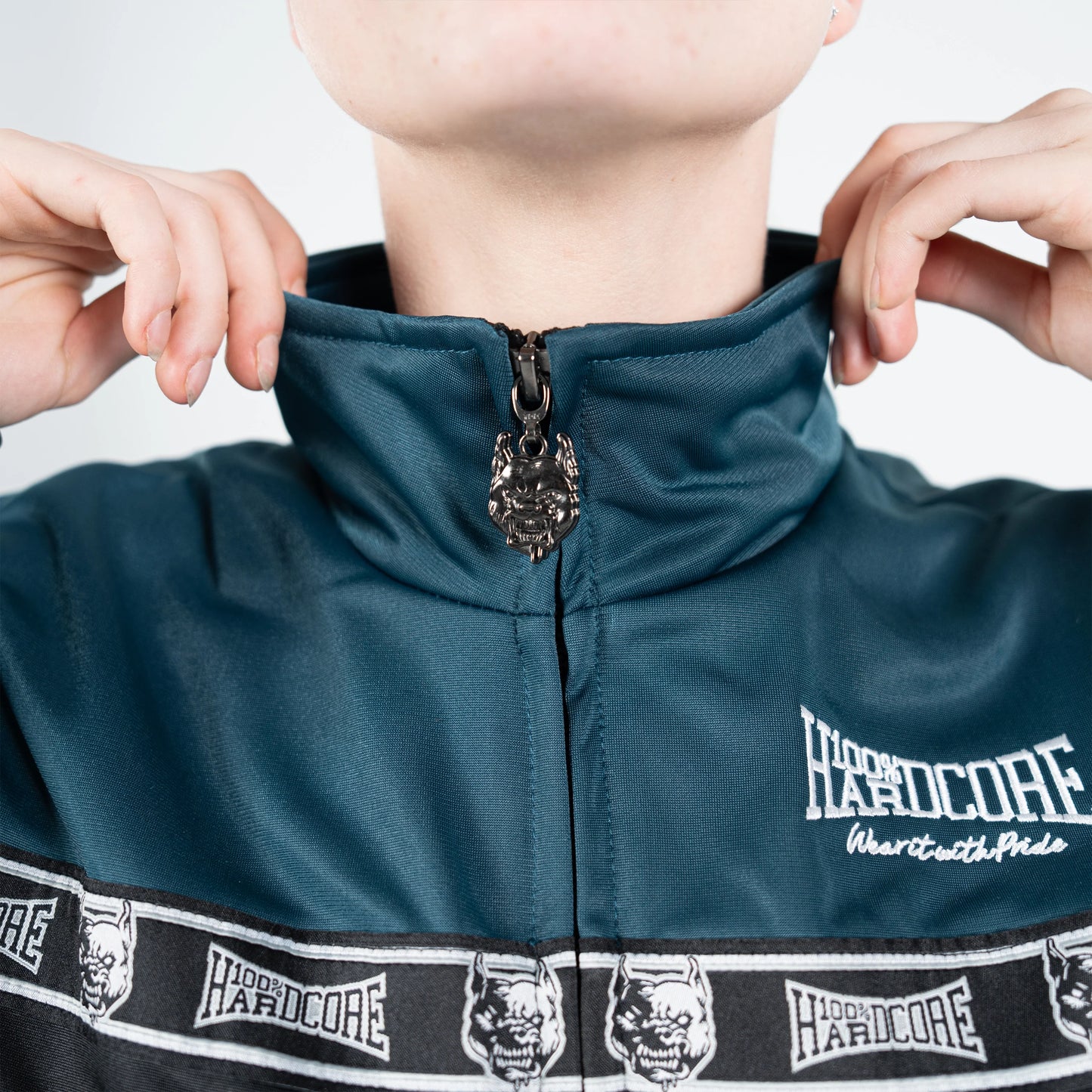 100% Hardcore Training jacket Essential Teal