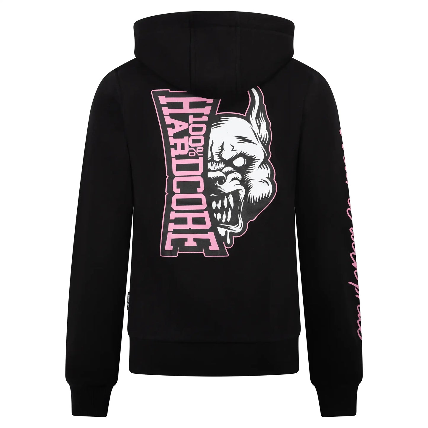 100% Hardcore Woman Hooded Zipper Branded Rage
