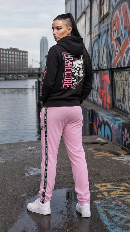 100% Hardcore Woman Hooded Zipper Branded Rage