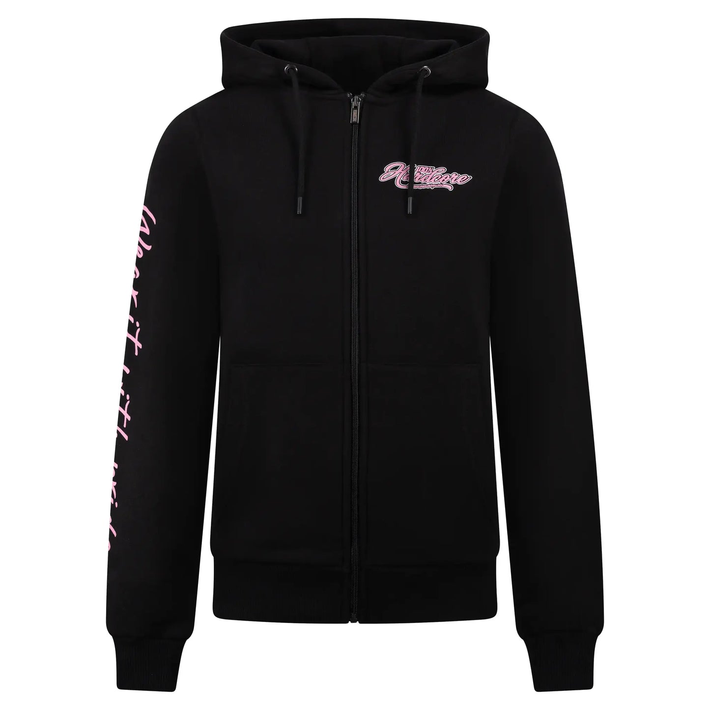 100% Hardcore Woman Hooded Zipper Branded Rage