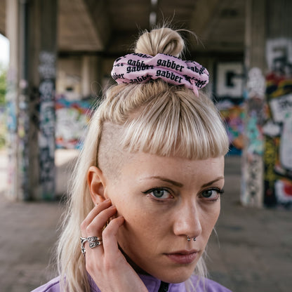 100% Hardcore Gabber Scrunchie Pink