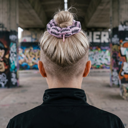 100% Hardcore Gabber Scrunchie Pink