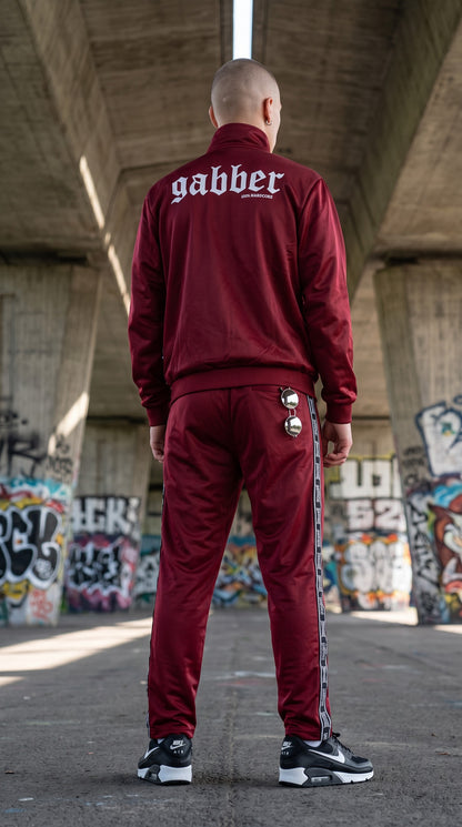 100% Hardcore Gabber Training Jacket Bordeaux