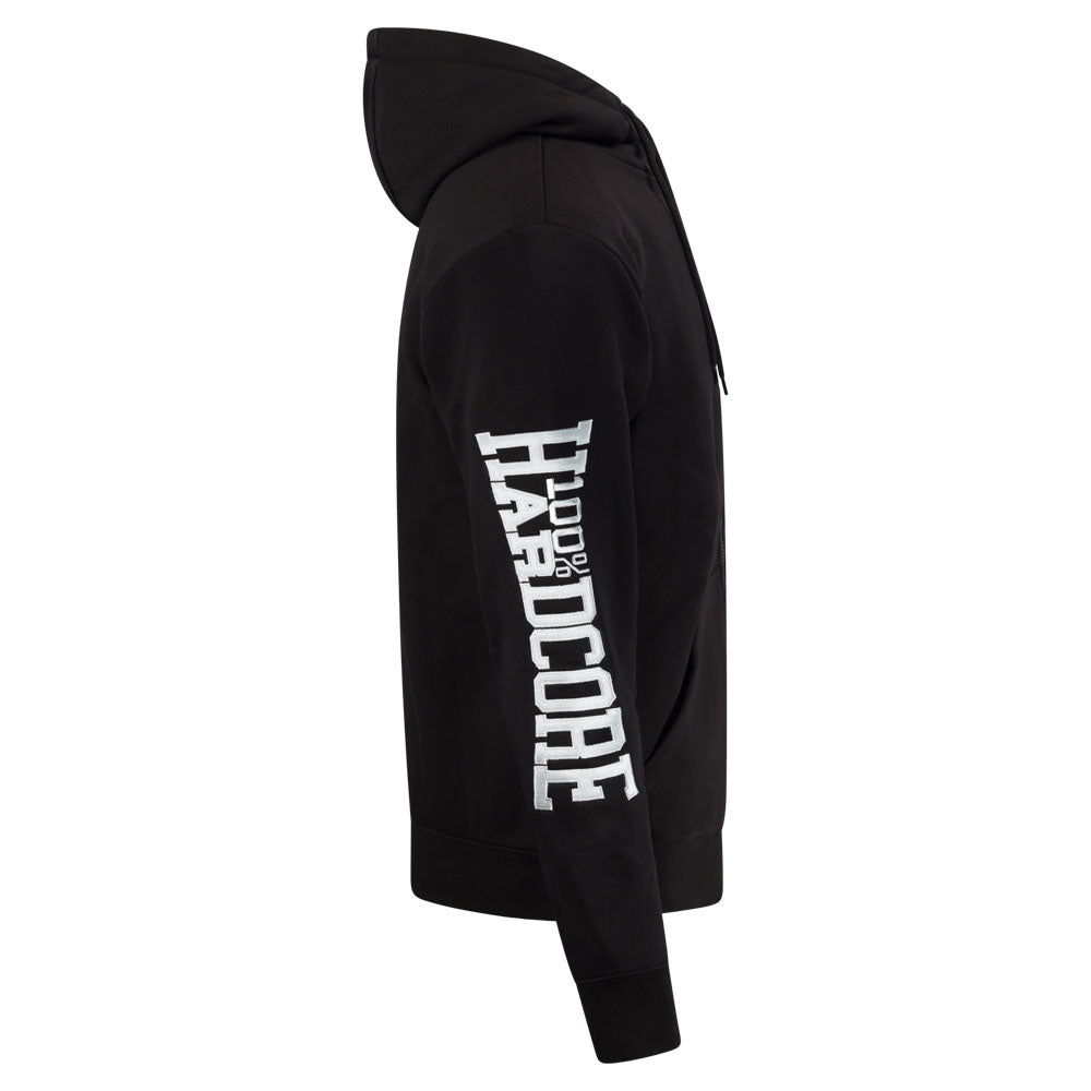 100% Hardcore Hooded Zipper Essential Black