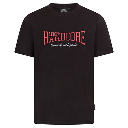 100% Hardcore T-Shirt Essential Embossed Red
