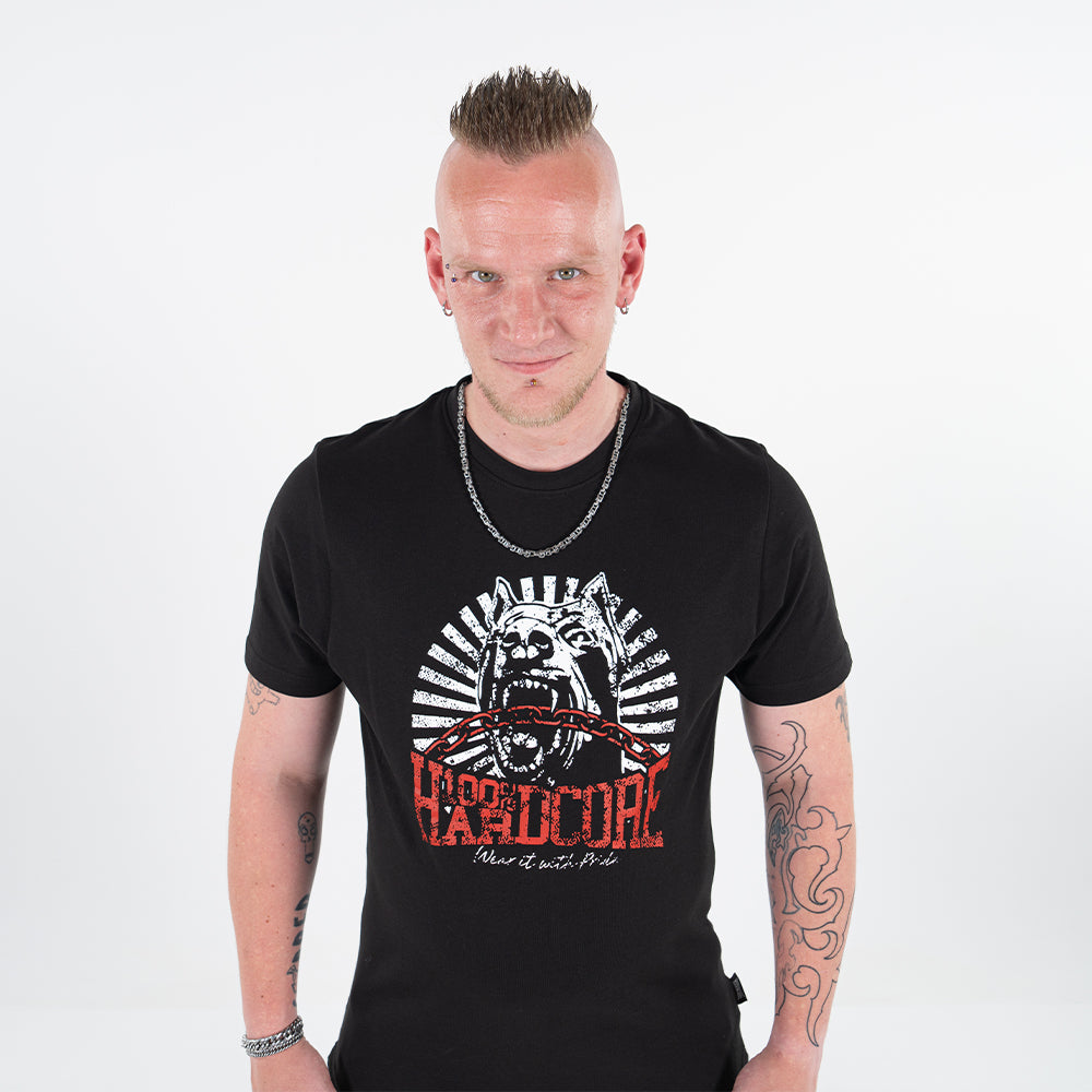 100% HARDCORE T-SHIRT Destroyed Dog-1 *
