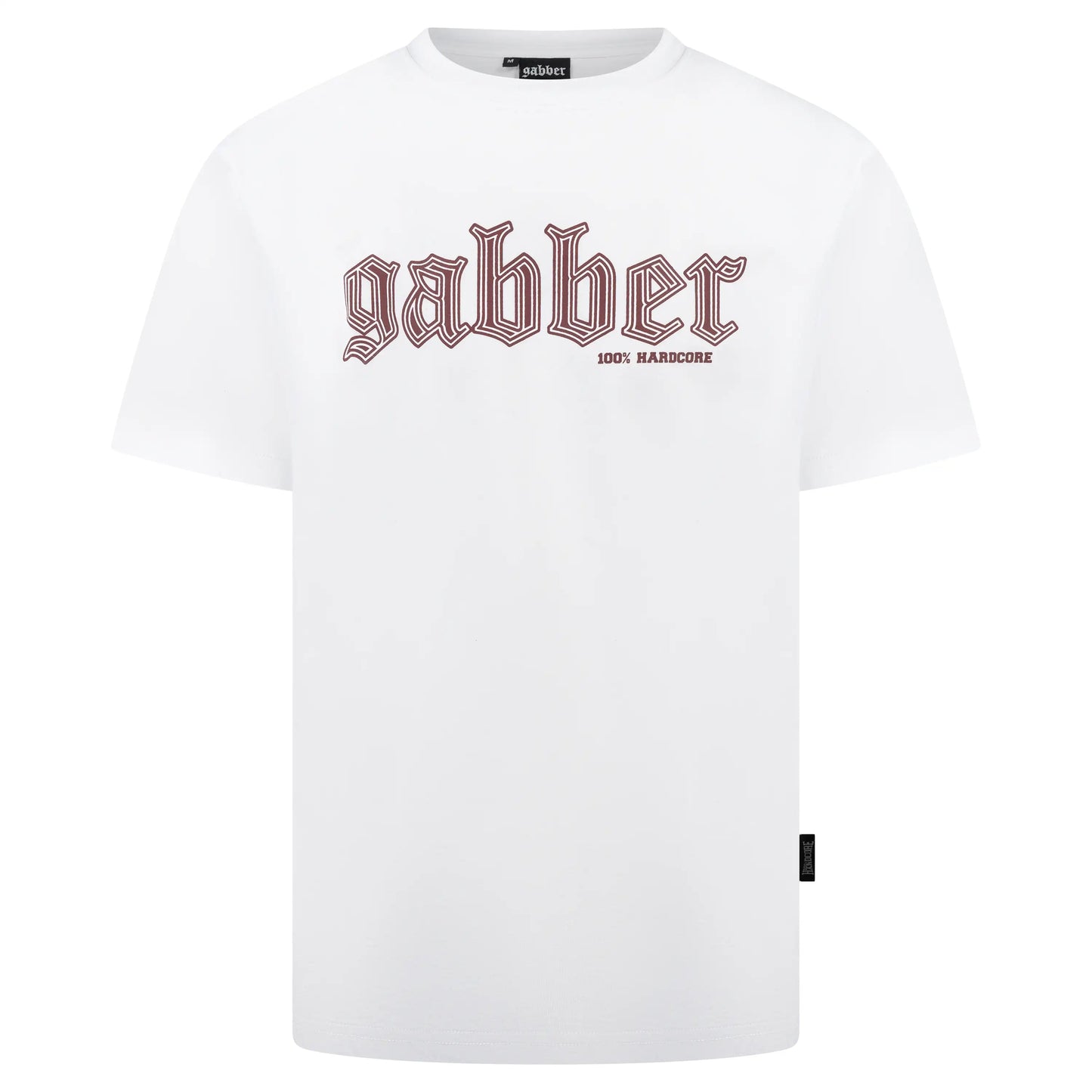 100% Hardcore Gabber T-Shirt Essential White
