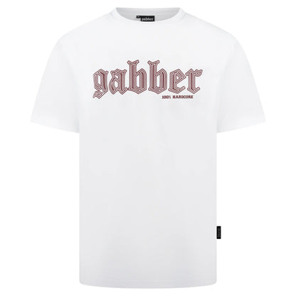 100% Hardcore Gabber T-Shirt Essential White