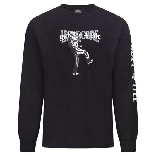 100% HARDCORE LONGSLEEVE GABBER 4 LIFE BLACK