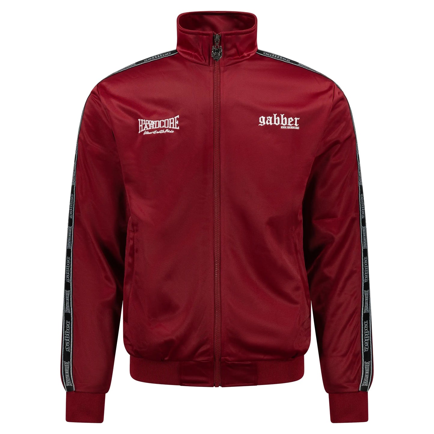 100% Hardcore Gabber Training Jacket Bordeaux