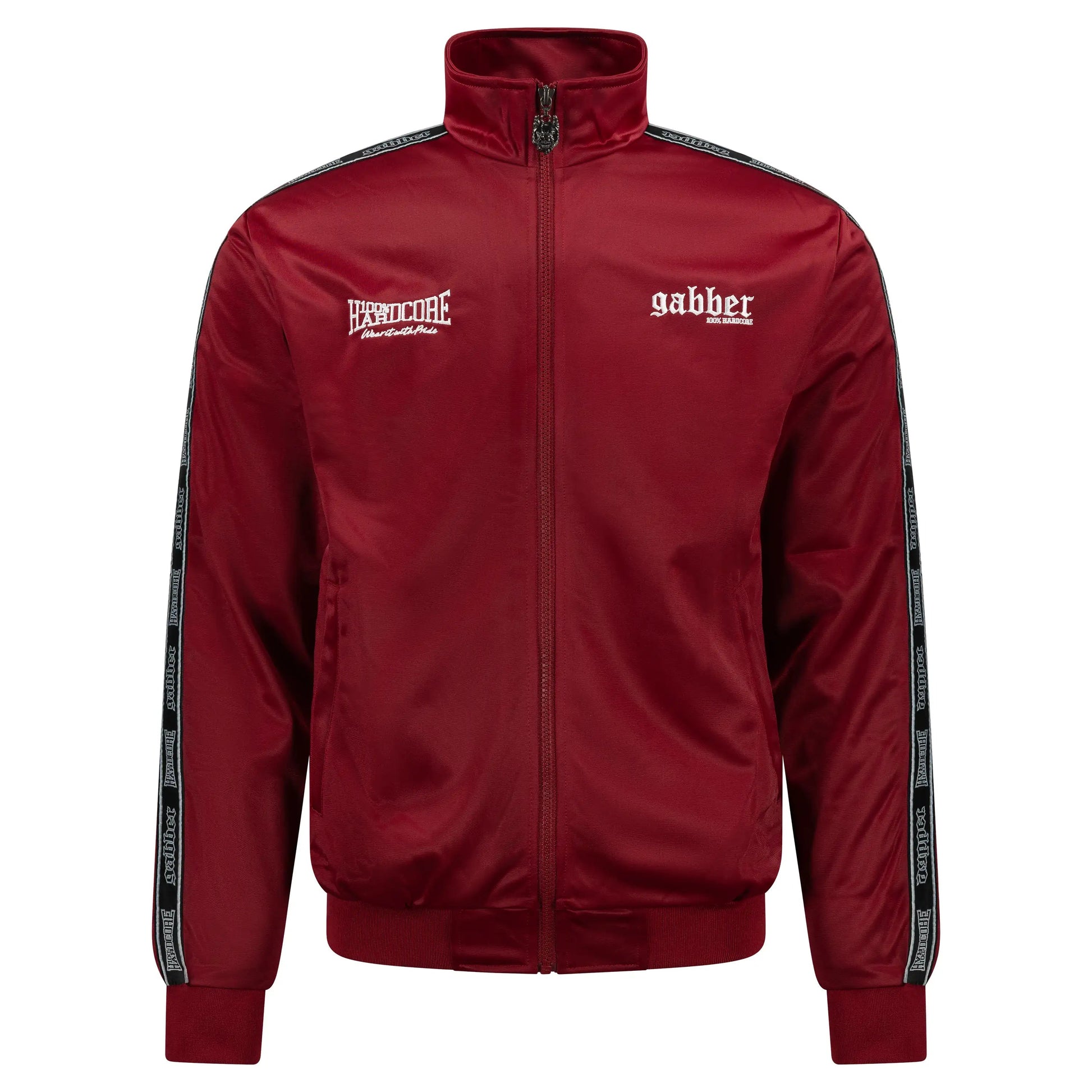 100% Hardcore Gabber Training Jacket Bordeaux