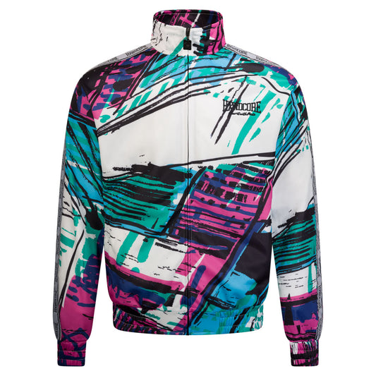 100% Hardcore Training Jacket Painted White - GABBERPLANET