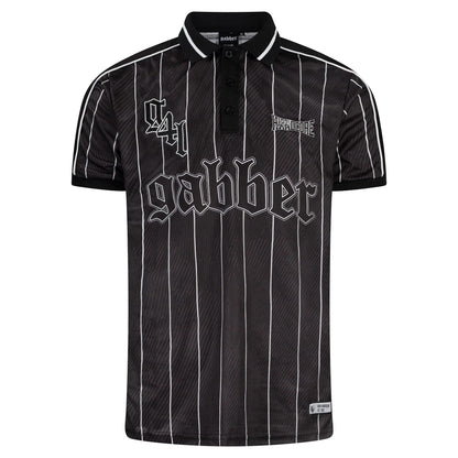 100% Hardcore T-shirt Gabber Soccershirt Striped