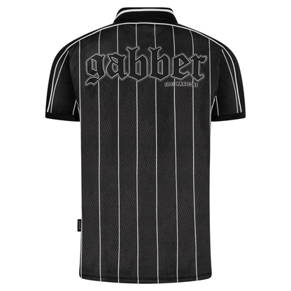 100% Hardcore T-shirt Gabber Soccershirt Striped