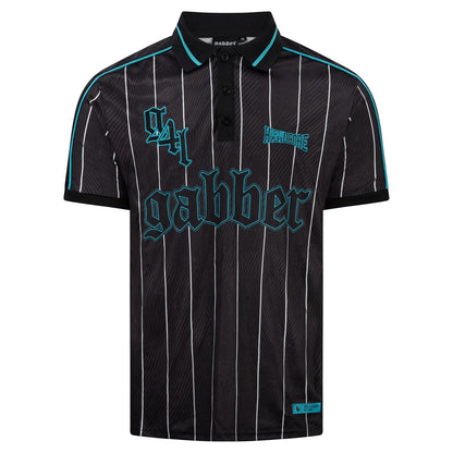 Gabber Soccershirt Striped Turquoise