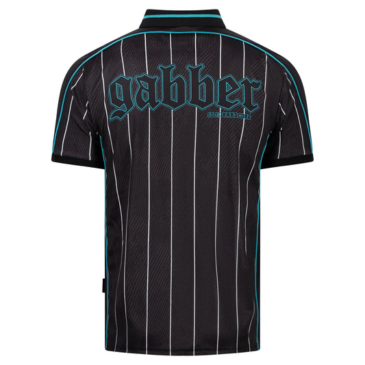 Gabber Soccershirt Striped Turquoise