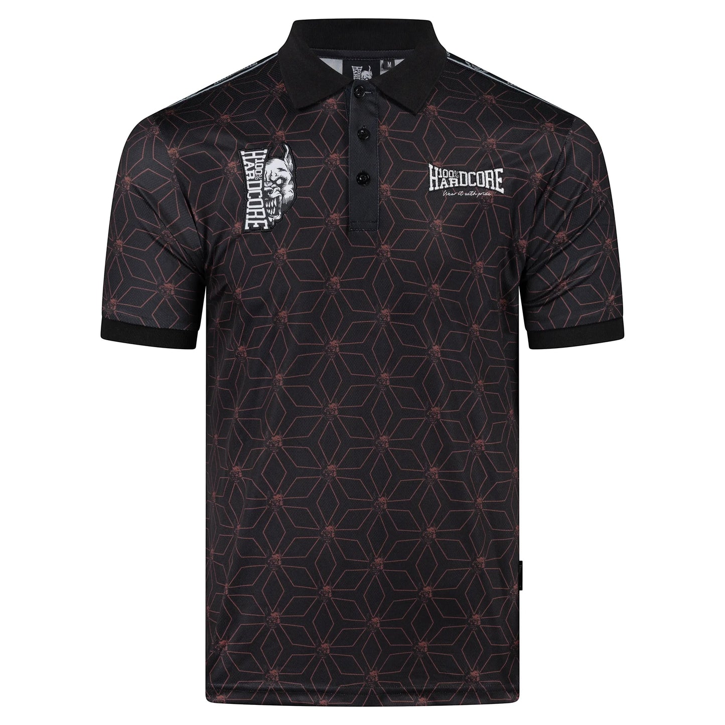 100% Hardcore Soccershirt Essential Taped Red