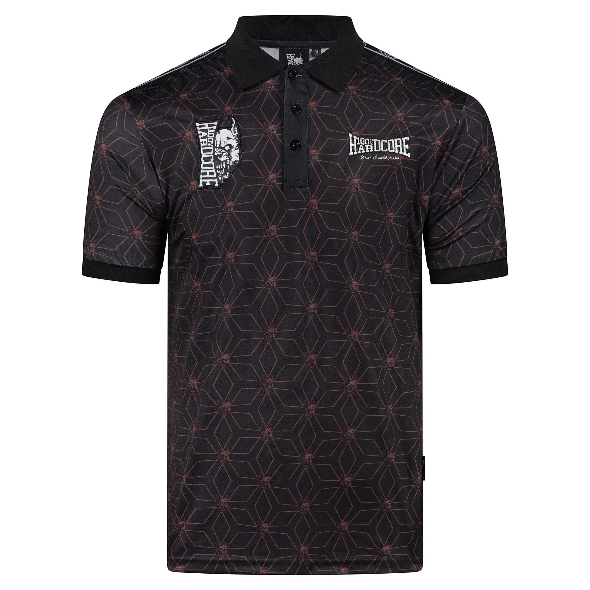 100% Hardcore Soccershirt Essential Taped Red