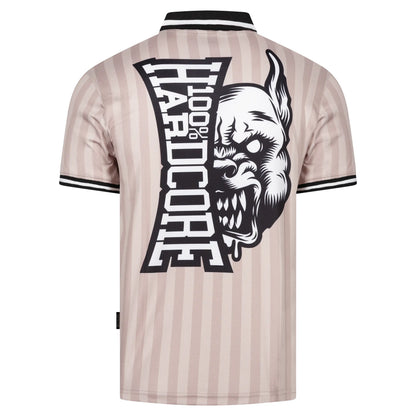 100% Hardcore Soccershirt Classic Striped Sand