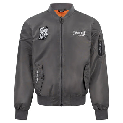 100% Hardcore Bomberjacket Branded Rage Graphite