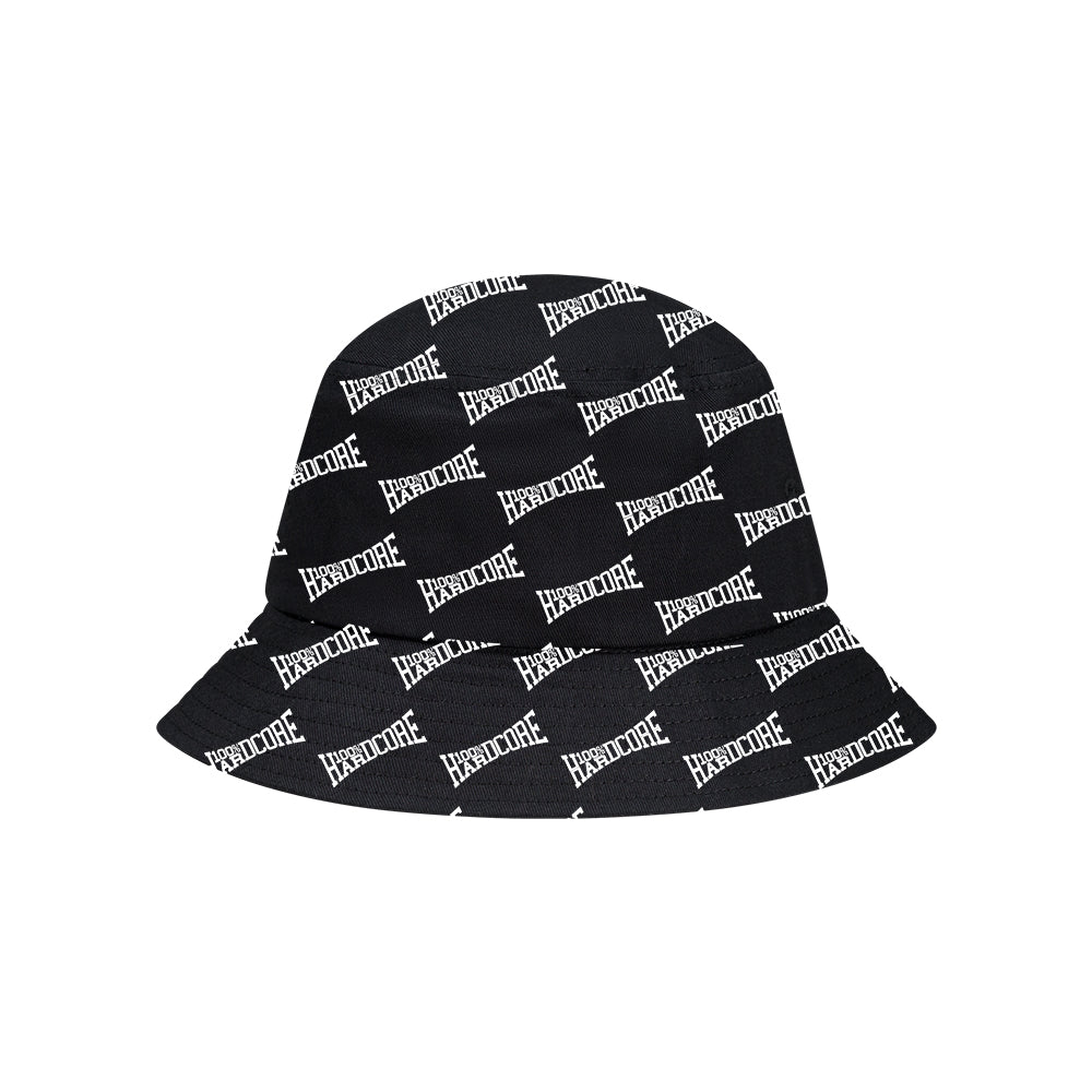 100% Hardcore Bucket Hat Branded Rage Reversible