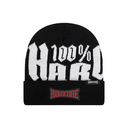 100% Hardcore Beanie Text - GABBERPLANET
