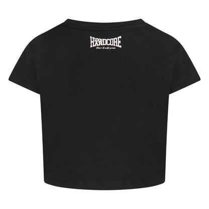 100% HARDCORE CROPPED T-SHIRT ESSENTIAL BLACK / WHITE