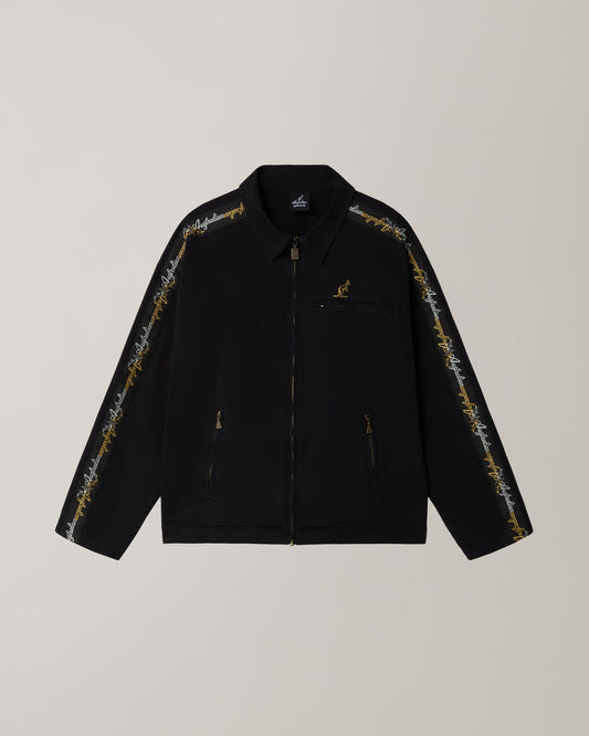 AUSTRALIAN GABBER ARCHIVE LUX01 GIACCA WORK BANDA COTTON TWILL WASHED EMBROIDERY ARUGC0035 003 STOCK