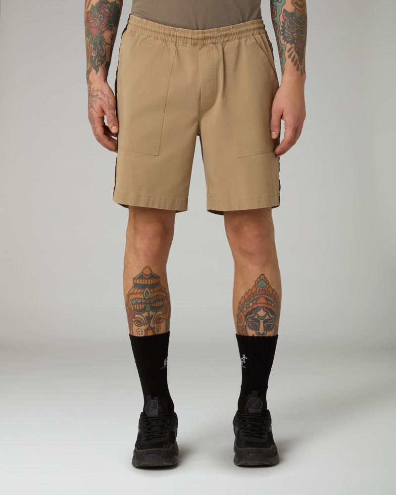 AUSTRALIAN GABBER ARCHIVE LUX01 SHORT BANDA COTTON TWILL WASHED ARUSH0012 463 STOCK