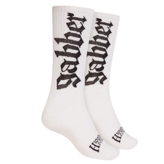 100% Hardcore Sport Socks Gabber White - GABBERPLANET