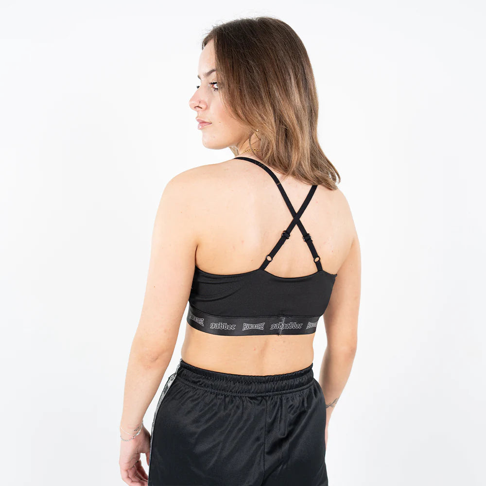 100% Hardcore Women Sport Top Taping Black