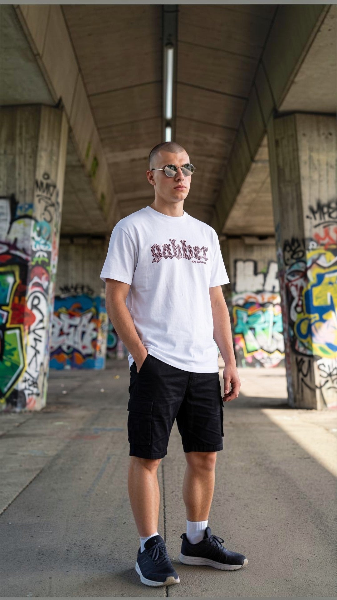 100% Hardcore Gabber T-Shirt Essential White