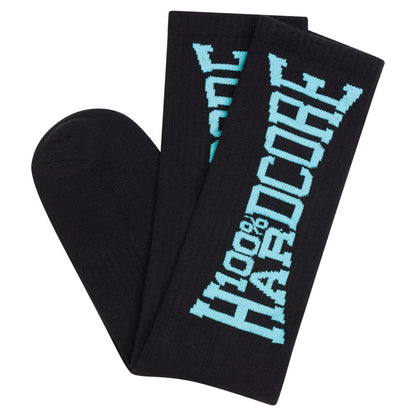 100% Hardcore Sport Socks Black / Blue - GABBERPLANET