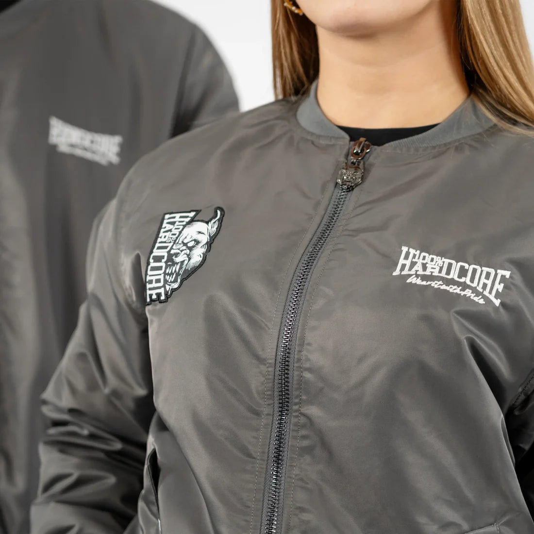 100% Hardcore Bomberjacket Branded Rage Graphite