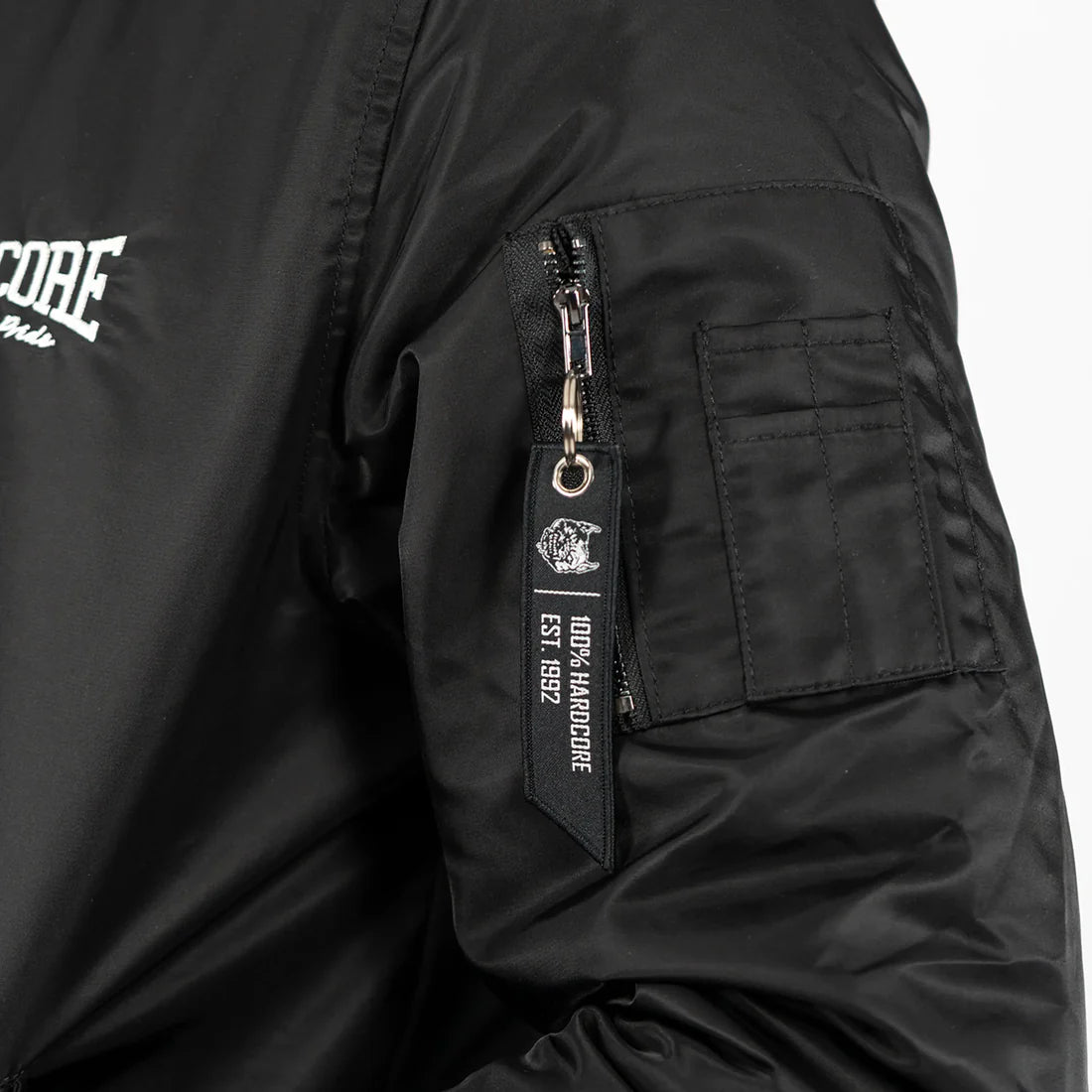 100% Hardcore Bomberjacket Branded Rage Black