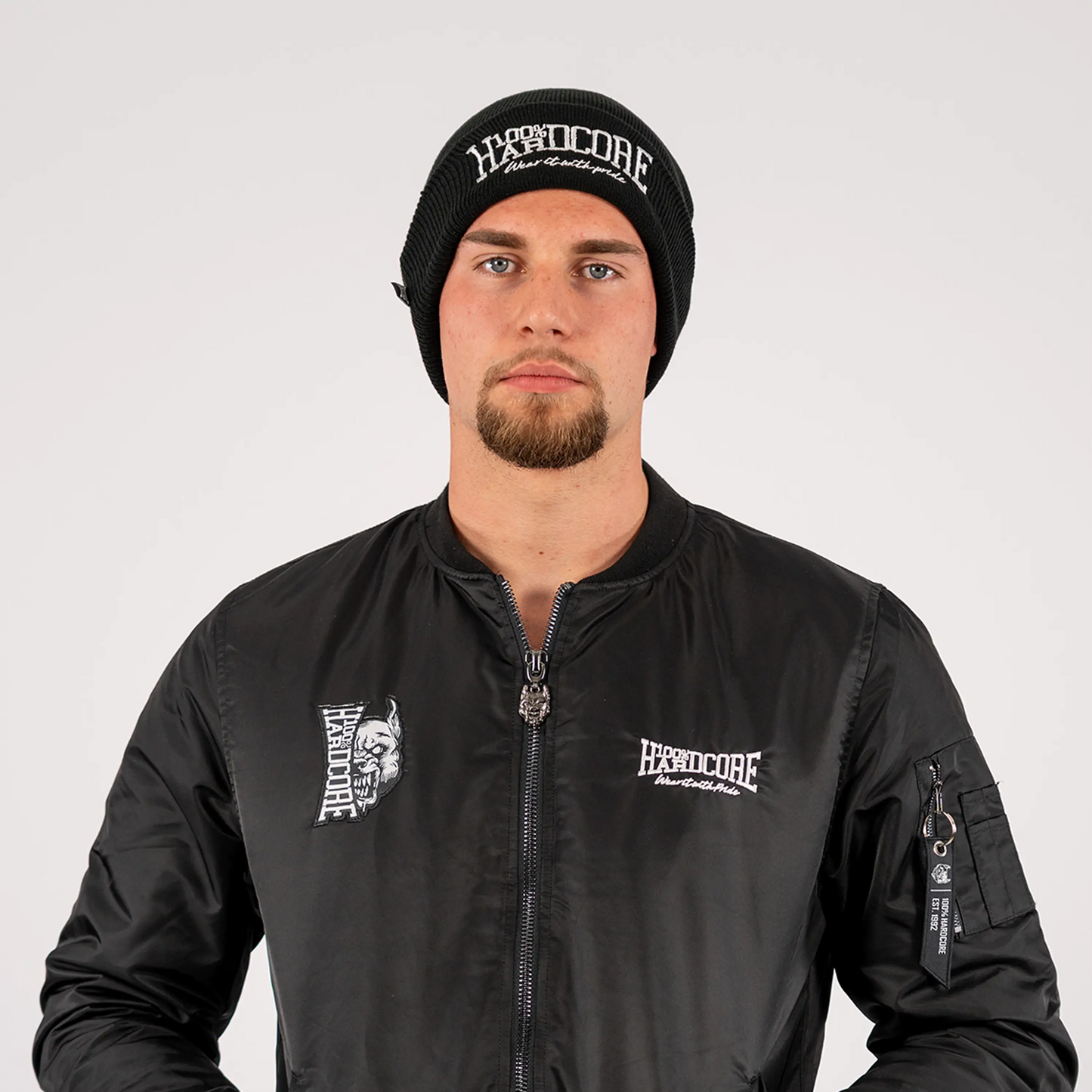 100% Hardcore Bomberjacket Branded Rage Black