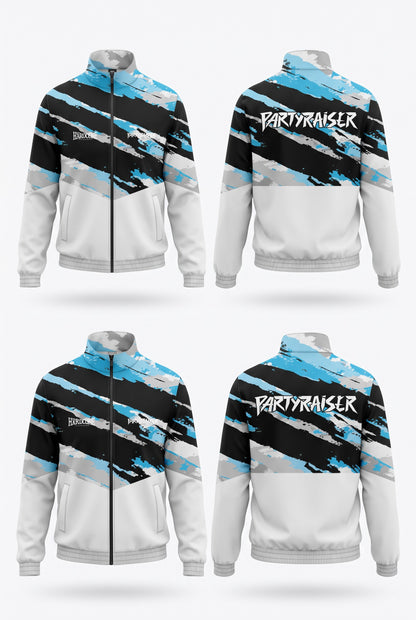 100% Hardcore x Partyraiser Training Jacket Blue Storm - Pre-Order