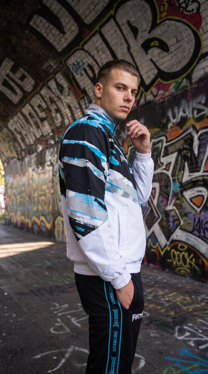 100% Hardcore x Partyraiser Training Jacket Blue Storm - Pre-Order
