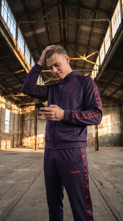 Australian Off Court Tape Tracksuit Purple + FREE SOCKS + FREE CAP