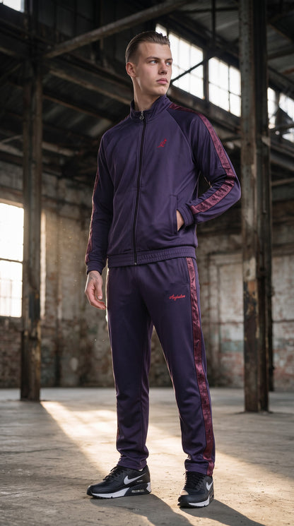 Australian Off Court Tape Tracksuit Purple + FREE SOCKS + FREE CAP