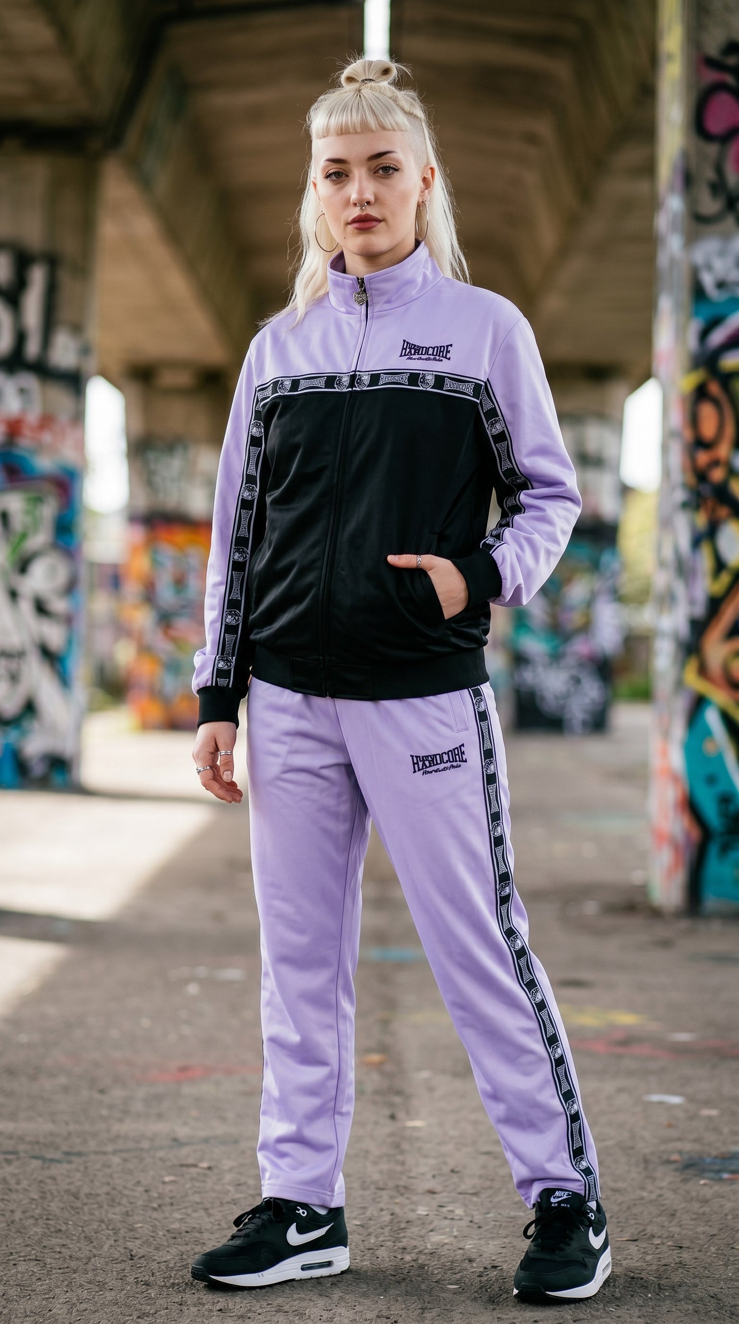 100% Hardcore Trainingsuit Essential Lilac