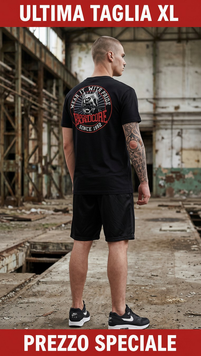 100% HARDCORE T-SHIRT Dog BLACK