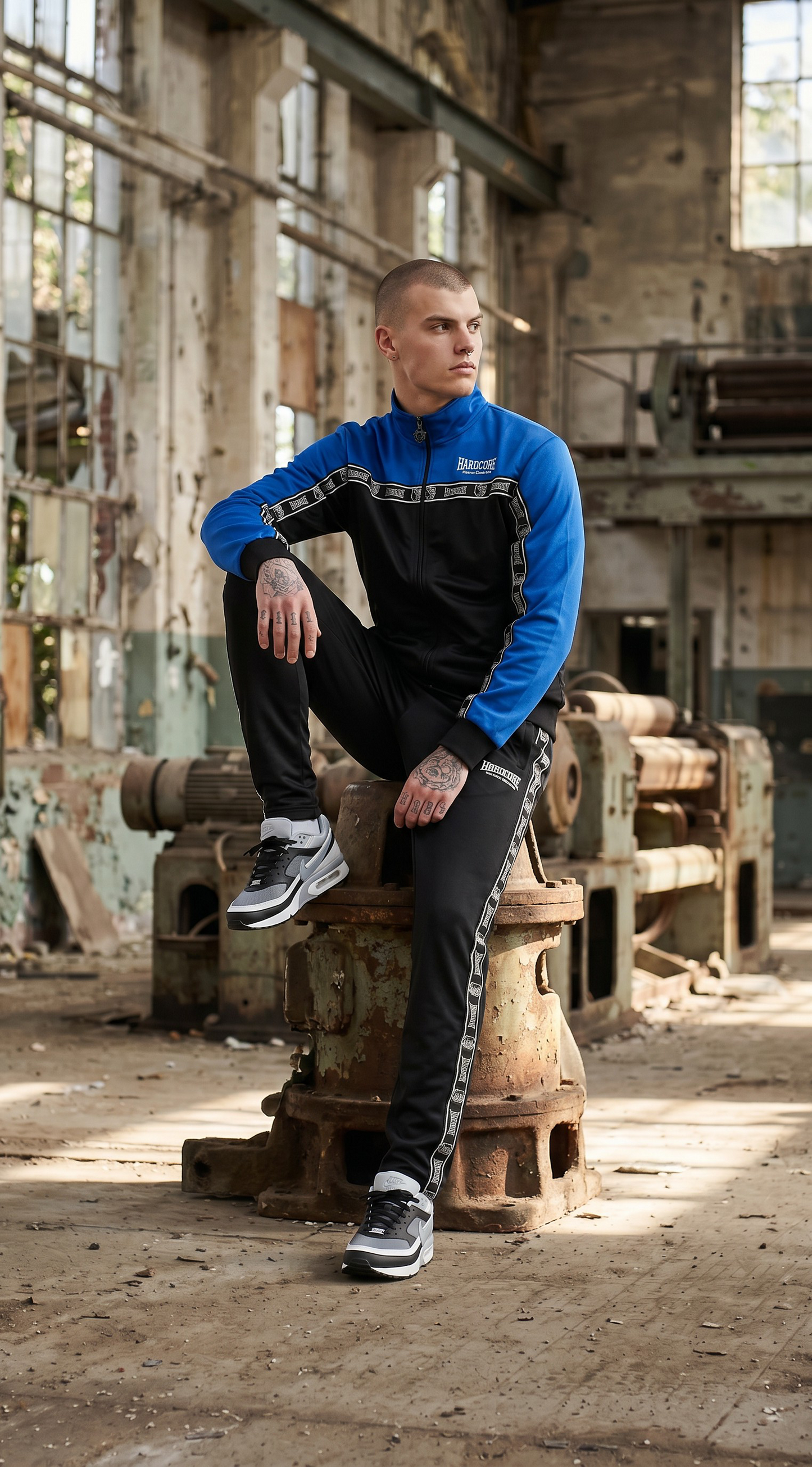100% Hardcore Trainingsuit Essential Cobalt Blue/Black
