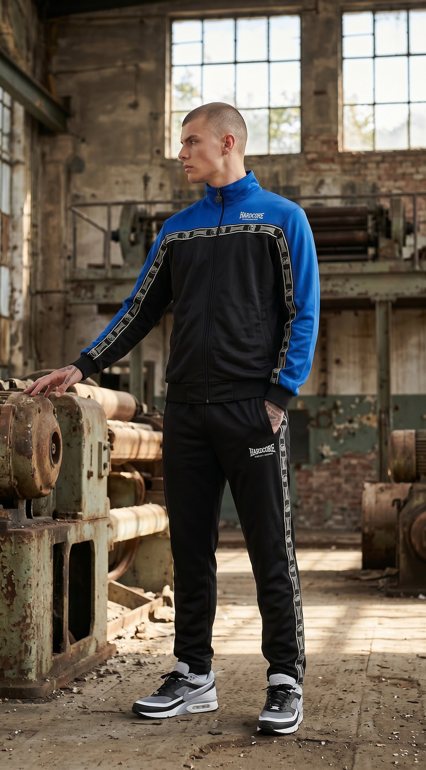 100% Hardcore Trainingsuit Essential Cobalt Blue/Black