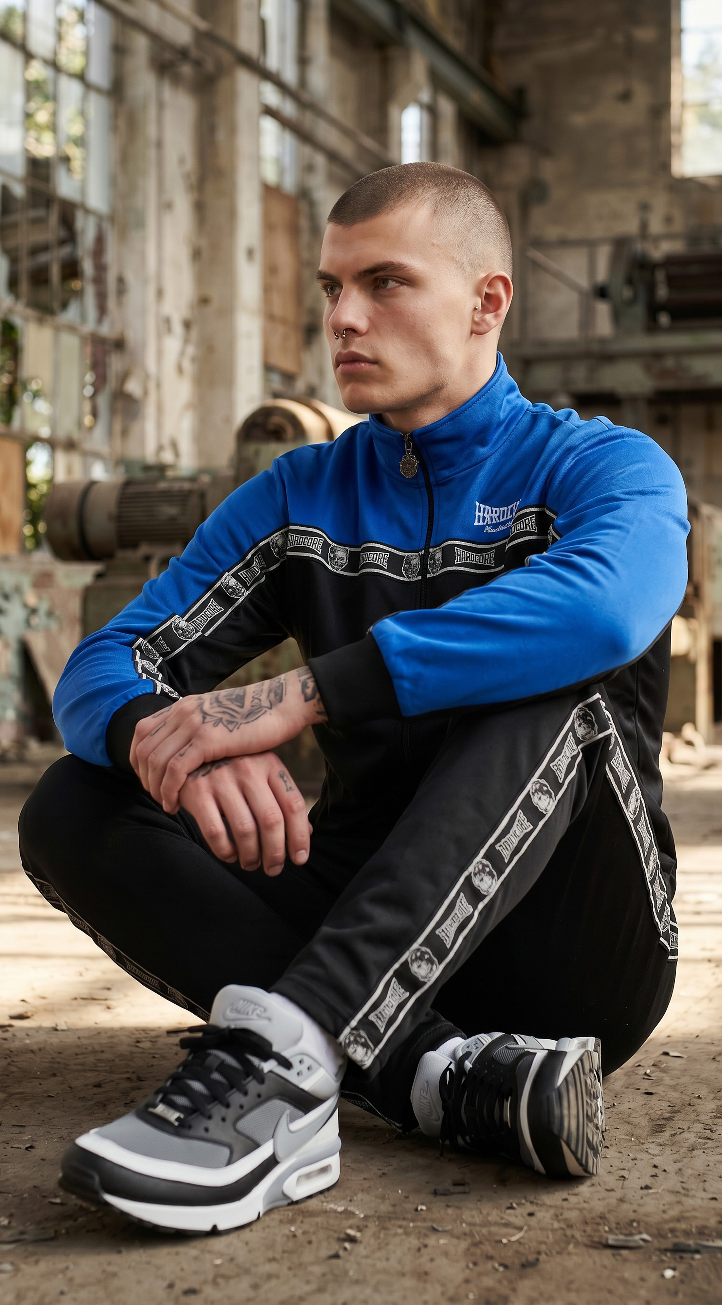 100% Hardcore Trainingsuit Essential Cobalt Blue/Black