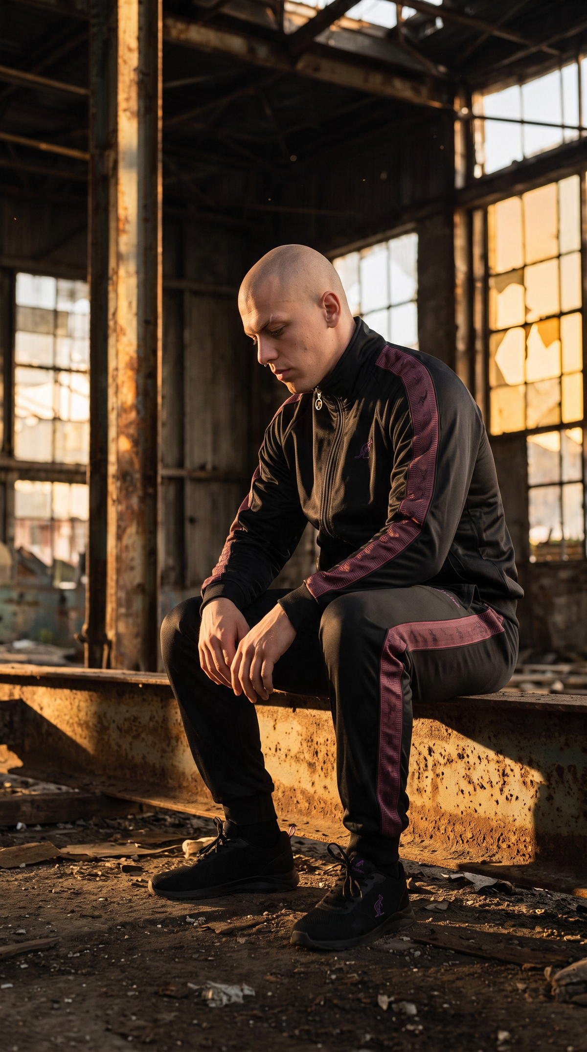 Australian Off Court Tape Tracksuit Black + FREE SOCKS + FREE CAP