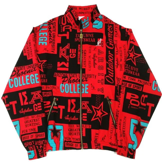 AUSTRALIAN GABBER JACKETS SPECIAL EDITION "GIORNALI" ROSSA 3139-2 - GABBERPLANET