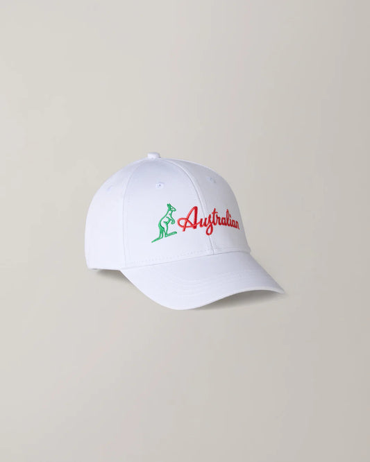 Australian Cap Icon White