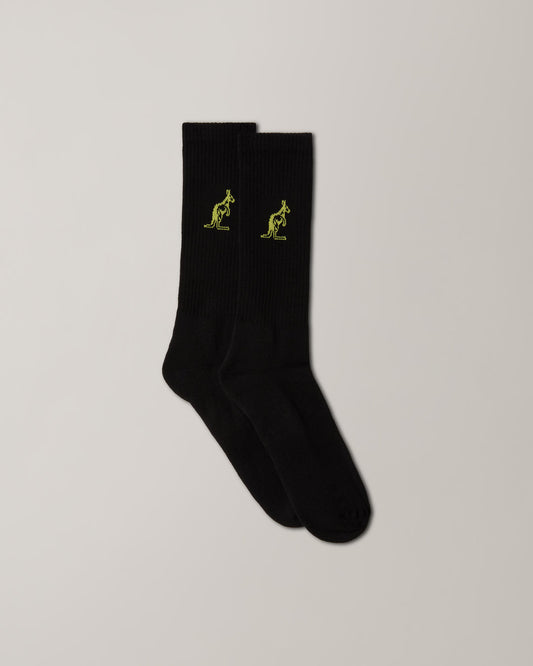 AUSTRALIAN Cotton Socks BLACK / YELLOW